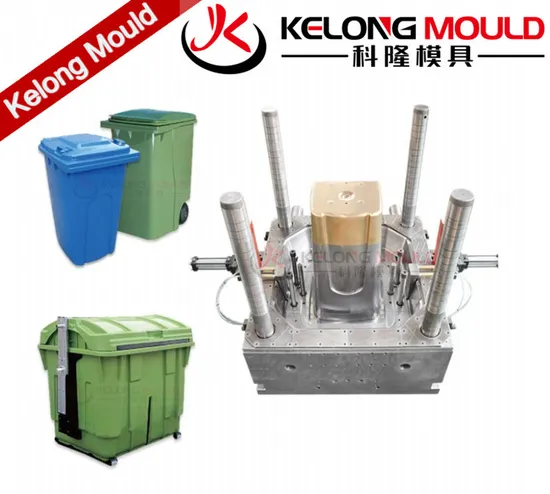 Plastic Injection Mould for Outdoor Household Swing Cap Type Bin Dustbin